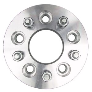 TRANS-DAPT PERFORMANCE PRODUCTS 5 LUG WHEEL SPACERS; 4.75 IN. BOLT CIRCLE; 12MMX1.5 THREADS (PR)- ALUMINUM