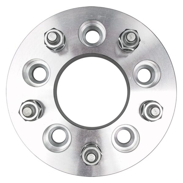 TRANS-DAPT PERFORMANCE PRODUCTS 5 LUG WHEEL ADAPTERS; 5 IN. WHEEL BOLT CIRCLE; 4.75 IN. HUB BOLT CIRCLE; 12MMX1.5 THREADS (PR)- ALUMINUM