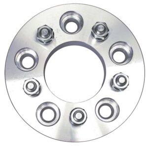TRANS-DAPT PERFORMANCE PRODUCTS 5 LUG WHEEL ADAPTERS; 4.5 IN. WHEEL BOLT CIRCLE; 5 IN. HUB BOLT CIRCLE; 12MMX1.5 THREADS (PR)- ALUMINUM