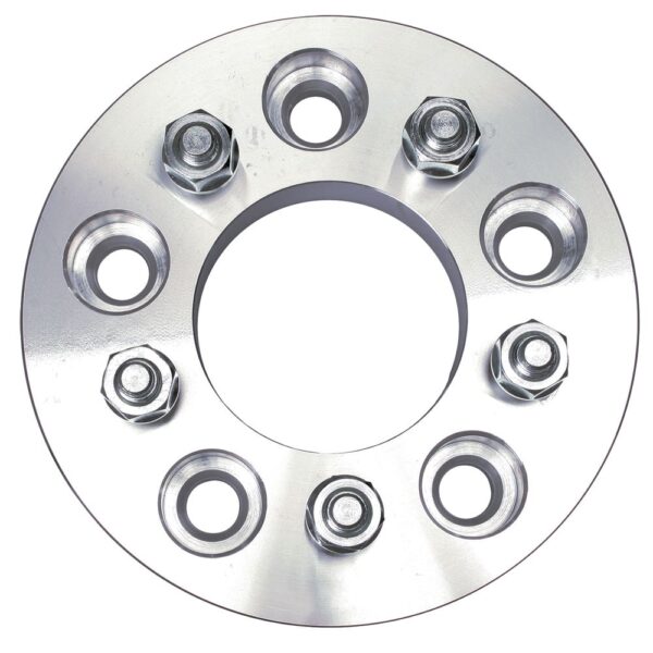 TRANS-DAPT PERFORMANCE PRODUCTS 5 LUG WHEEL ADAPTERS; 4.5 IN. WHEEL BOLT CIRCLE; 5 IN. HUB BOLT CIRCLE; 12MMX1.5 THREADS (PR)- ALUMINUM