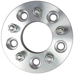 TRANS-DAPT PERFORMANCE PRODUCTS 5 LUG WHEEL ADAPTERS; 4.75 IN. WHEEL BOLT CIRCLE; 5 IN. HUB BOLT CIRCLE; 12MMX1.5 THREADS (PR)- ALUMINUM