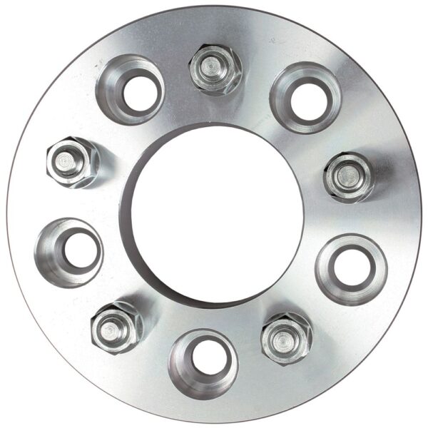 TRANS-DAPT PERFORMANCE PRODUCTS 5 LUG WHEEL ADAPTERS; 4.75 IN. WHEEL BOLT CIRCLE; 5 IN. HUB BOLT CIRCLE; 12MMX1.5 THREADS (PR)- ALUMINUM