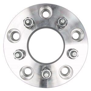 TRANS-DAPT PERFORMANCE PRODUCTS 5 LUG WHEEL ADAPTERS; 4.5 IN. WHEEL BOLT CIRCLE; 5.5 IN. HUB BOLT CIRCLE; 12MMX1.5 THREADS (PR)- ALUMINUM