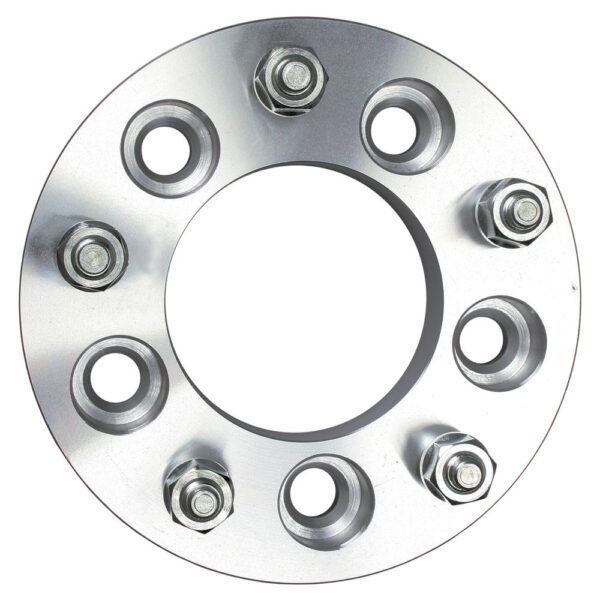 TRANS-DAPT PERFORMANCE PRODUCTS 5 LUG WHEEL ADAPTERS; 5 IN. WHEEL BOLT CIRCLE; 135MM HUB BOLT CIRCLE; 12MMX1.5 THREADS (PR)- ALUMINUM