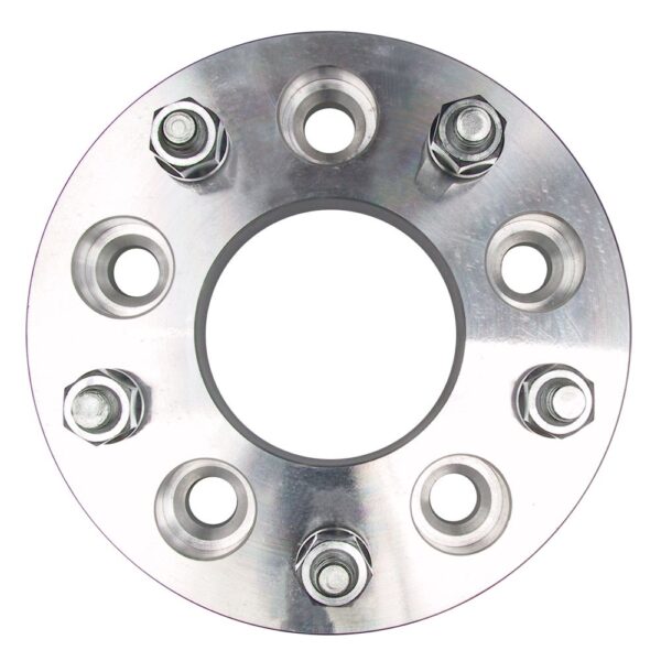 TRANS-DAPT PERFORMANCE PRODUCTS 5 LUG WHEEL ADAPTERS; 135MM WHEEL BOLT CIRCLE; 5 IN. HUB BOLT CIRCLE; 12MMX1.5 THREADS (PR)- ALUMINUM