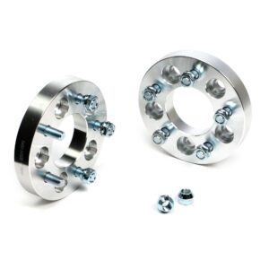 TRANS-DAPT PERFORMANCE PRODUCTS BILLET WHEEL SPACERS; 5 LUG ON 4.5 IN. BOLT PATTERN DIAMETER; 1/2 IN.-20 STUDS; 1 IN. THICK