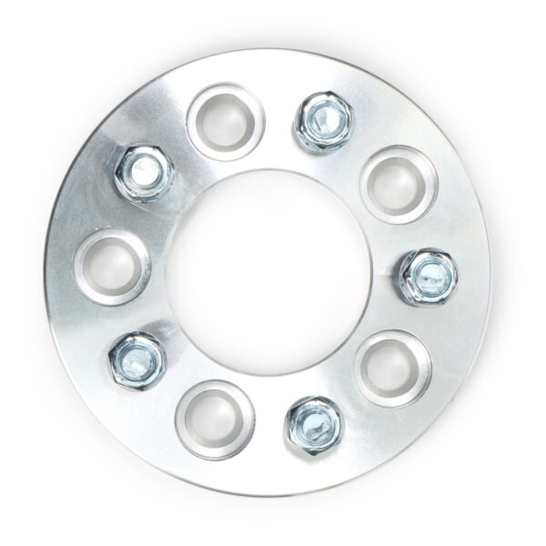 TRANS-DAPT PERFORMANCE PRODUCTS BILLET WHEEL SPACERS; 5 LUG ON 4.5 IN. BOLT PATTERN DIAMETER; 1/2 IN.-20 STUDS; 1 IN. THICK