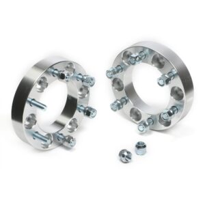 TRANS-DAPT PERFORMANCE PRODUCTS BILLET WHEEL SPACERS; 6 LUG ON 5.5 IN. BOLT PATTERN DIAMETER; 12MM X 1.5 STUDS; 1 1/4 IN. THICK