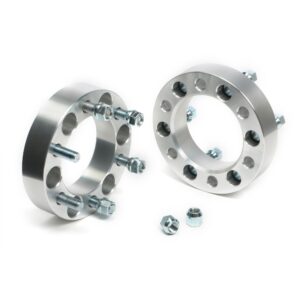 TRANS-DAPT PERFORMANCE PRODUCTS BILLET WHEEL SPACERS; 6 LUG ON 5.5 IN. BOLT PATTERN DIAMETER; 14MM X 1.5 STUDS; 1 1/2 IN. THICK
