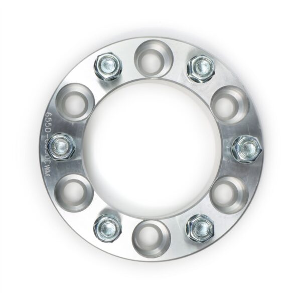 TRANS-DAPT PERFORMANCE PRODUCTS BILLET WHEEL SPACERS; 6 LUG ON 5.5 IN. BOLT PATTERN DIAMETER; 14MM X 1.5 STUDS; 1 1/2 IN. THICK