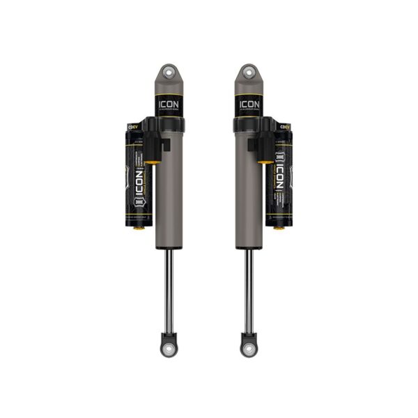ICON 2017-2024 Ford F-250/F-350 Super Duty 4WD, 3-6” Lift, Rear, V.S. 2.5 Aluminum Series Shock Absorbers, Piggyback Reservoir w/ CDEV, Pair