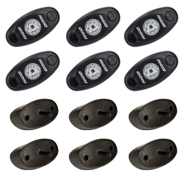 RIGID A-Series LED Universal Rock Light Kit, High Power Blue, Set Of 6