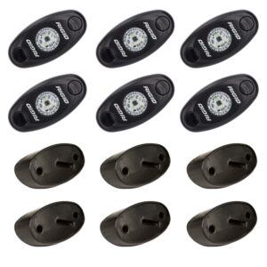 RIGID A-Series LED Universal Rock Light Kit, High Power Amber, Set Of 6