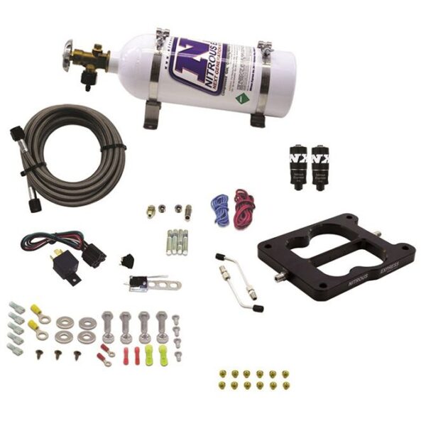 Nitrous Express Q-JET/HOLLEY SPREAD BORE HITMAN (100-150-200HP) WITH 5LB BOTTLE
