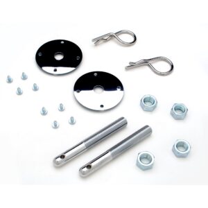 TRANS-DAPT PERFORMANCE PRODUCTS HAIRPIN STYLE HOOD PIN SET (1 PR.)- CHROME
