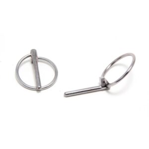 TRANS-DAPT PERFORMANCE PRODUCTS REPLACEMENT 3/16 IN. FLIP-OVER PINS (1 PR.)- CHROME