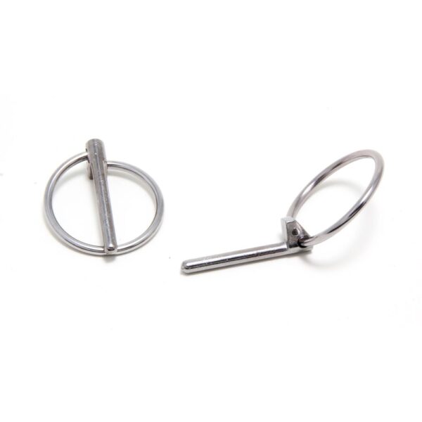TRANS-DAPT PERFORMANCE PRODUCTS REPLACEMENT 3/16 IN. FLIP-OVER PINS (1 PR.)- CHROME