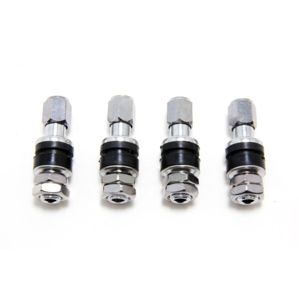 TRANS-DAPT PERFORMANCE PRODUCTS VALVE STEMS; BOLT-ON STYLE (4 PCS.)- CHROME