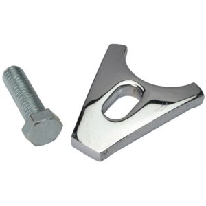 TRANS-DAPT PERFORMANCE PRODUCTS O.E.M. STYLE DISTRIBUTOR CLAMP; 1963-UP CHEVY V8- CHROME