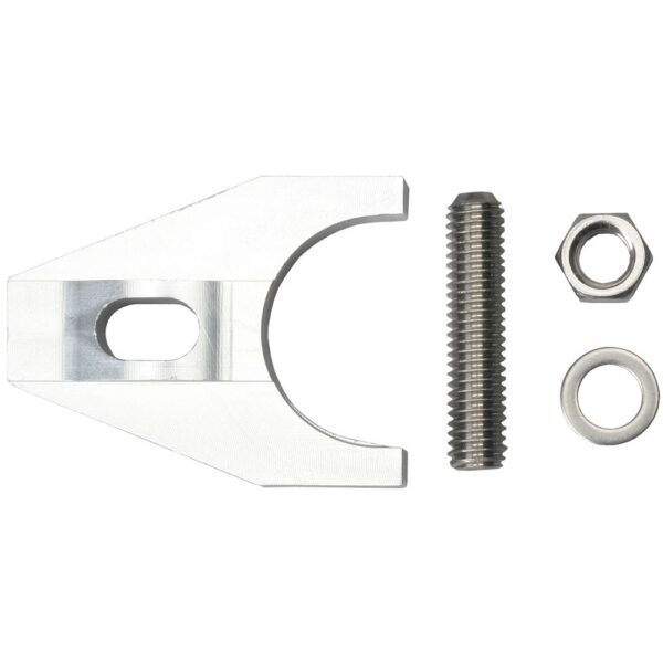 TRANS-DAPT PERFORMANCE PRODUCTS DISTRIBUTOR CLAMP; 1963-UP CHEVY V8- BILLET ALUMINUM