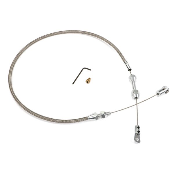 TRANS-DAPT PERFORMANCE PRODUCTS THROTTLE CABLE TUNED PORT SBC 24 IN.