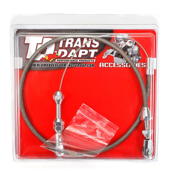 TRANS-DAPT PERFORMANCE PRODUCTS THROTTLE CABLE TUNED PORT SBC 24 IN.