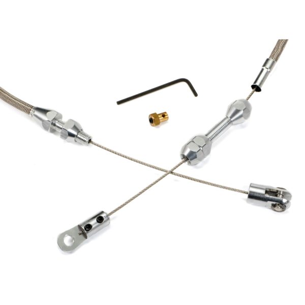 TRANS-DAPT PERFORMANCE PRODUCTS THROTTLE CABLE TUNED PORT SBC 24 IN.
