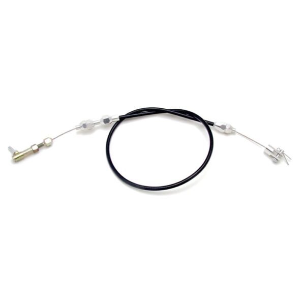 TRANS-DAPT PERFORMANCE PRODUCTS THROTTLE CABLE KIT 24 IN. UNIVERSAL BLACK HOUSING