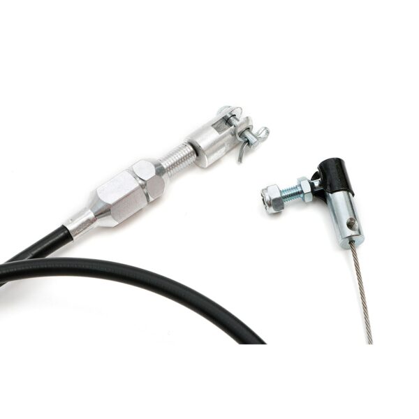 TRANS-DAPT PERFORMANCE PRODUCTS THROTTLE CABLE KIT 36 IN. UNIVERSAL BLACK HOUSING