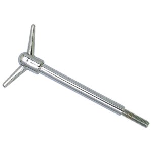 TRANS-DAPT PERFORMANCE PRODUCTS 1/4 IN.-20 X 3-1/2 IN. TALL WING-STYLE VALVE COVER FASTENERS; 2-PIECE DESIGN- CHROME