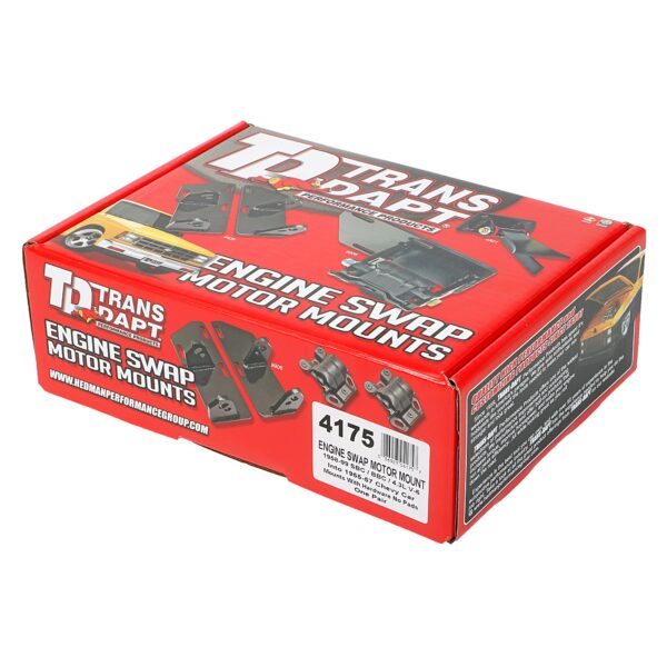 TRANS-DAPT PERFORMANCE PRODUCTS CHEVY V8 (1958 OR LATER) INTO 1955-57 CHEVY PASSENGER CAR- MOTOR MOUNT PLATES ONLY