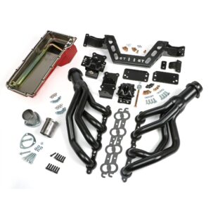 TRANS-DAPT PERFORMANCE PRODUCTS SWAP IN A BOX KIT-LS ENGINE INTO 67-69 F-BODY & 68-74 X-BODY MANUAL TRANSMISSION W/BLACK HEADERS