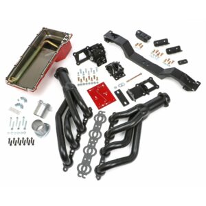 TRANS-DAPT PERFORMANCE PRODUCTS SWAP IN A BOX KIT-LS ENGINE INTO 70-74 F-BODY MANUAL TRANSMISSION W/BLACK HEADERS
