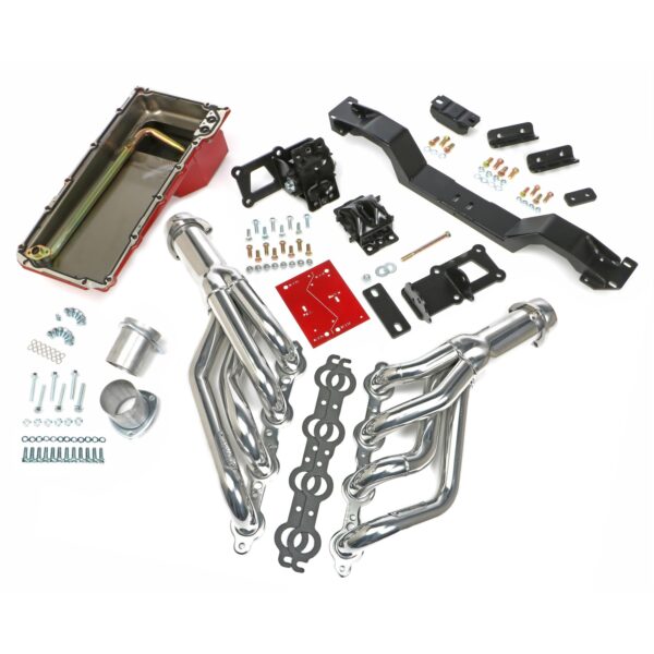 TRANS-DAPT PERFORMANCE PRODUCTS SWAP IN A BOX KIT-LS ENGINE INTO 70-74 F-BODY MANUAL TRANSMISSION W/HTC HEADERS