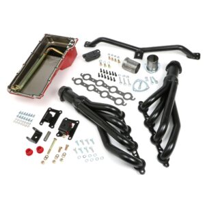 TRANS-DAPT PERFORMANCE PRODUCTS SWAP IN A BOX KIT-LS ENGINE INTO 67-72 2WD CHEVY/GMC TRUCKS AUTOMATIC TRANSMISSION WITH UNCOATED, MILD STEEL HEADERS