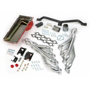 TRANS-DAPT PERFORMANCE PRODUCTS SWAP IN A BOX KIT-LS ENGINE INTO 67-72 2WD CHEVY/GMC TRUCKS AUTOMATIC TRANSMISSION WITH HTC COATED, MILD STEEL HEADERS
