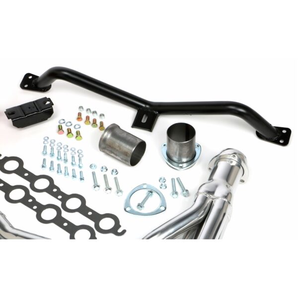 TRANS-DAPT PERFORMANCE PRODUCTS SWAP IN A BOX KIT-LS ENGINE INTO 73-87 2WD CHEVY/GMC TRUCKS & 73-91 2WD GM SUVS AUTOMATIC TRANSMISSION WITH HTC COATED, MILD STEEL HEADERS