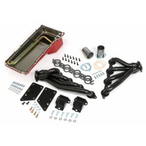 TRANS-DAPT PERFORMANCE PRODUCTS ENGINE SWAP IN A BOX KIT; LS ENGINE INTO 82-04 2WD S10/S15; AUTO/MANUAL TRANSMISSION; UNCOATED HEADERS