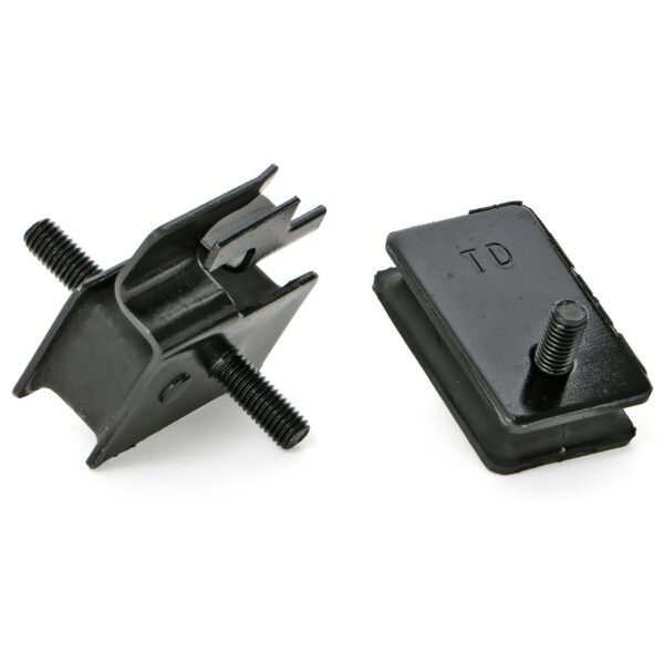 TRANS-DAPT PERFORMANCE PRODUCTS HEAVY-DUTY REPLACEMENT MOPAR MOTOR MOUNT PADS-(1-TALL INTERLOCKING AND 1-SHORT)