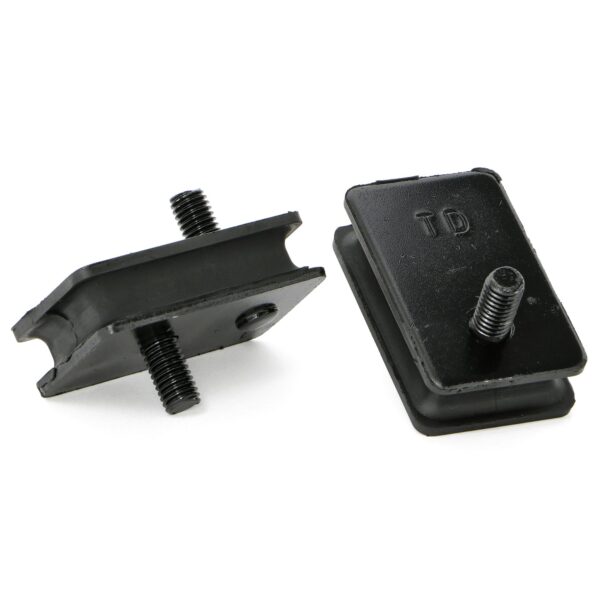 TRANS-DAPT PERFORMANCE PRODUCTS HEAVY-DUTY REPLACEMENT MOPAR MOTOR MOUNT PADS-(2-SHORT)