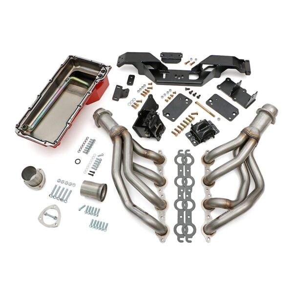 Engine SWAP-IN-A-BOX KIT; LS in 67-69 Camaro/Firebird; Auto Trans- Raw Headers