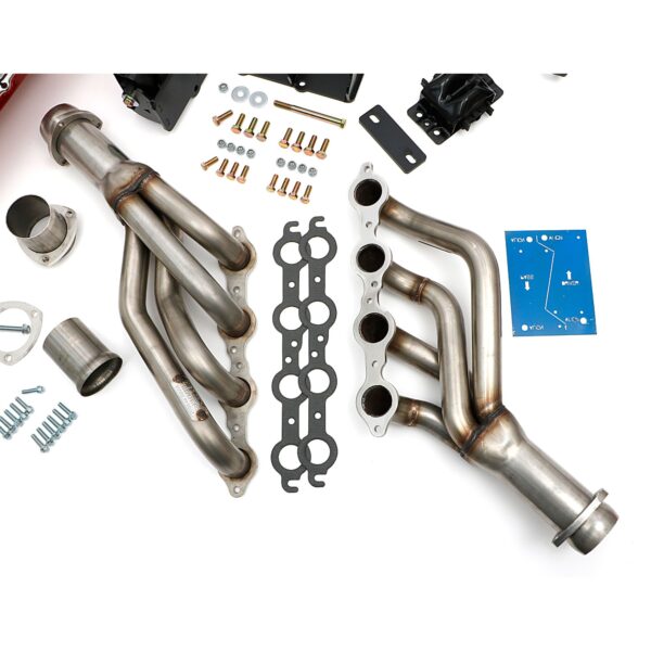 Engine SWAP-IN-A-BOX KIT; LS in 70-74 Camaro/Firebird; Auto Trans- Raw Headers