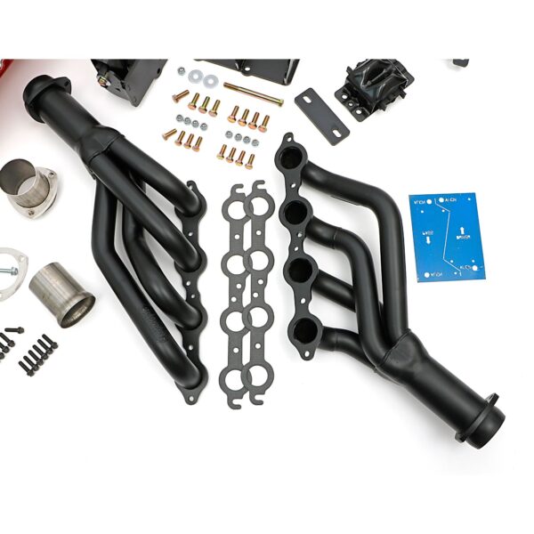 Engine SWAP-IN-A-BOX KIT; LS in 70-74 Camaro/Firebird; Auto Trans- Black-Maxx
