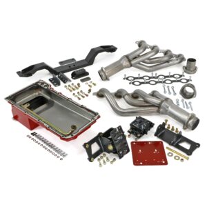 Engine SWAP-IN-A-BOX KIT; LS in 70-74 Camaro/FB; Manual Trans- Raw Headers