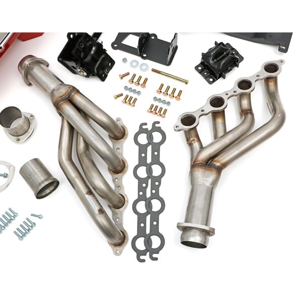 Engine SWAP-IN-A-BOX KIT; LS in 75-81 Camaro/Firebird; Auto Trans- Raw Headers