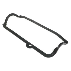 TRANS-DAPT PERFORMANCE PRODUCTS 1980-85 SB CHEVY OIL PAN GASKET SET; RUBBER ; 2PC REAR MAIN SEAL