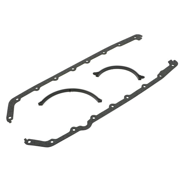 TRANS-DAPT PERFORMANCE PRODUCTS OLDSMOBILE 330-455 OEM STYLE REPLACEMENT OIL PAN GASKET- CORK RAILS AND RUBBER END SEALS