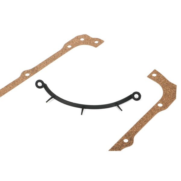 TRANS-DAPT PERFORMANCE PRODUCTS PONTIAC 350-455 OEM STYLE REPLACEMENT OIL PAN GASKET- CORK RAILS AND RUBBER END SEALS