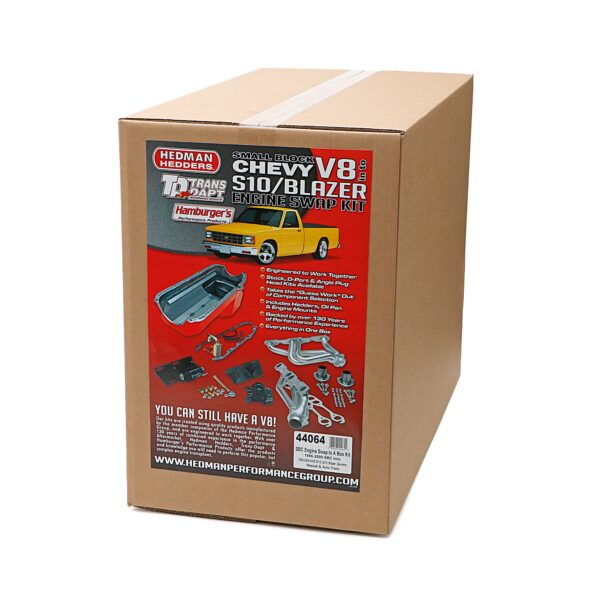 TRANS-DAPT PERFORMANCE PRODUCTS SWAP IN A BOX; 4WD 1986-00 S10; FACTORY HEADS HTC