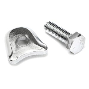 TRANS-DAPT PERFORMANCE PRODUCTS O.E.M. STYLE DISTRIBUTOR CLAMP; ALL FORD- CHROME